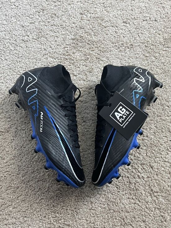 Size 6.5 Nike Zoom Superfly 9 Elite AG-Pro Black Chrome Hyper Royal DJ5165-040 main image 7